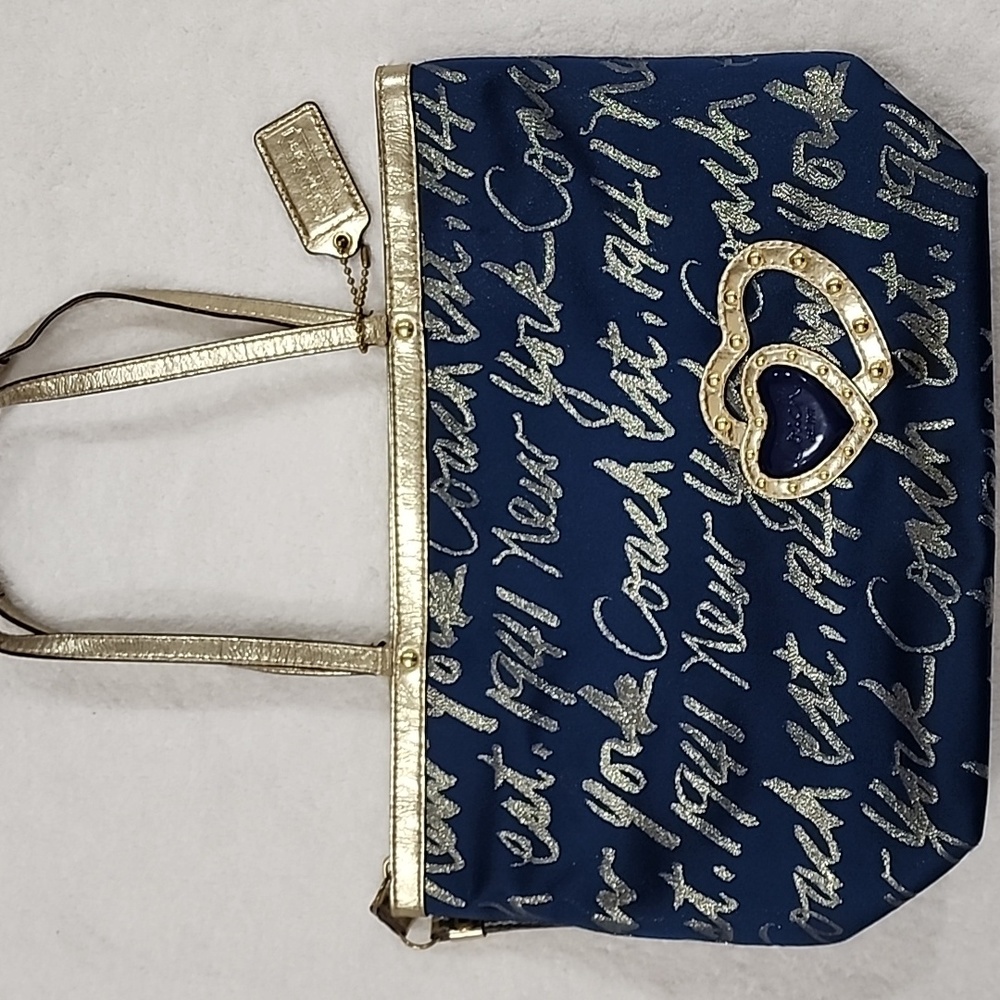 Coach Womens Poppy Ltd Edition New York Shoulder Bag Preowned